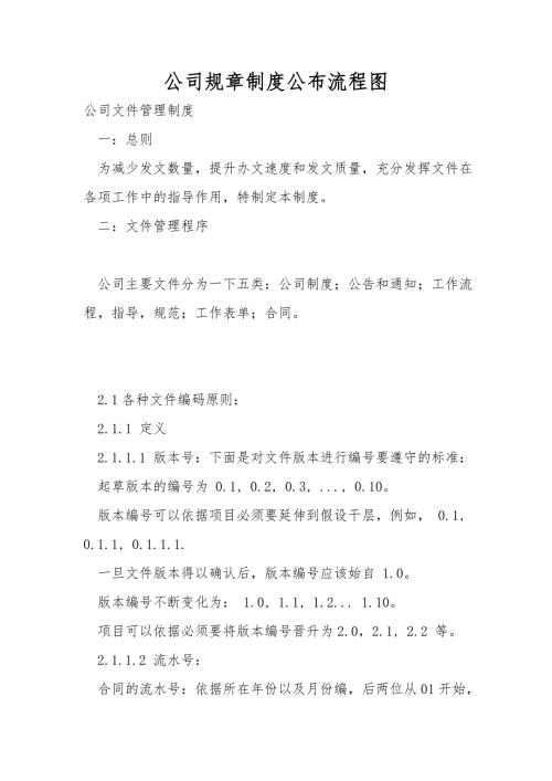 公司规章制度发布流程图.doc
