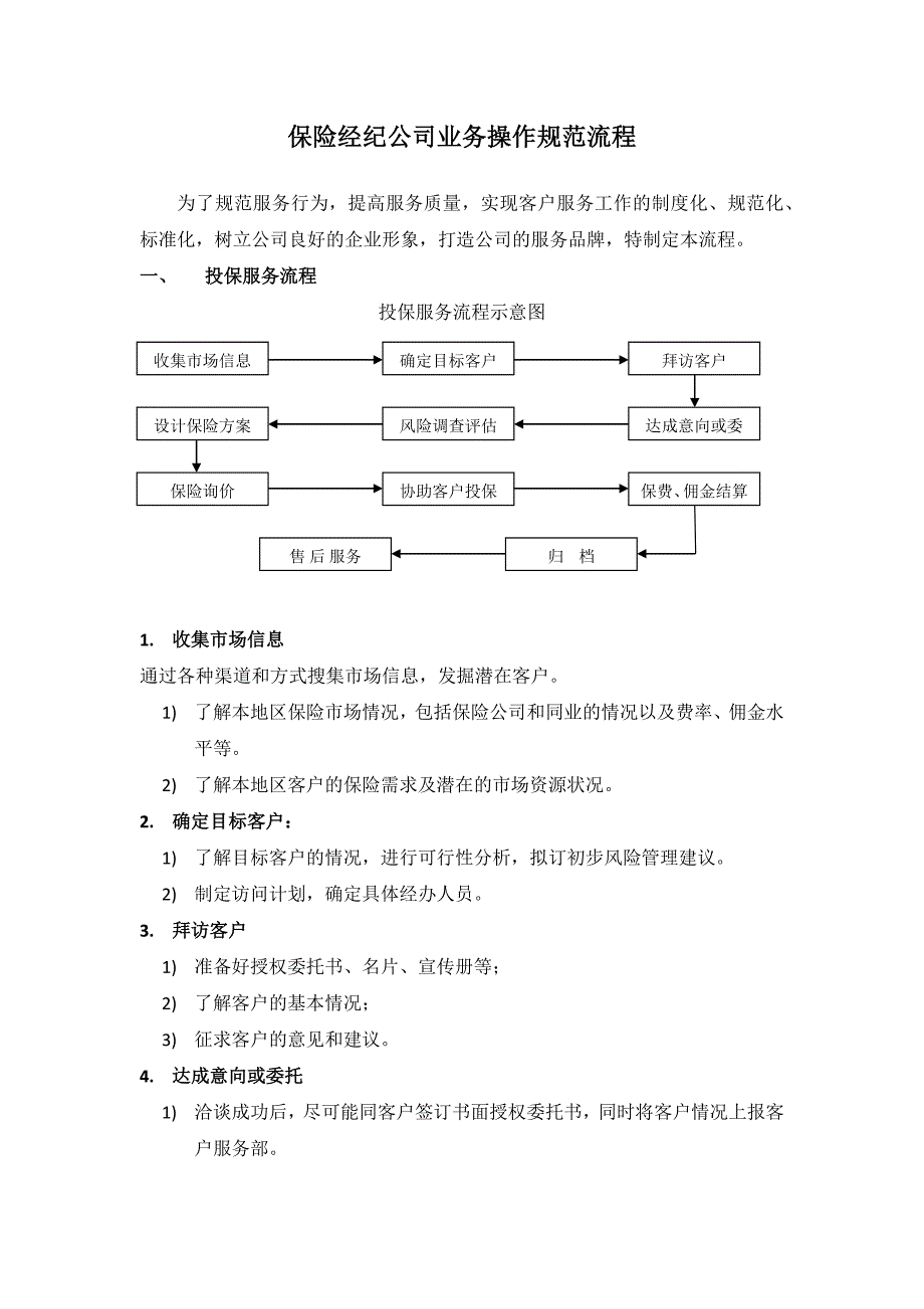 保险经纪公司业务操作规范流程.doc_第1页