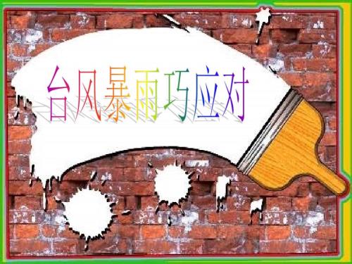台风暴雨巧应对PPT课件.ppt