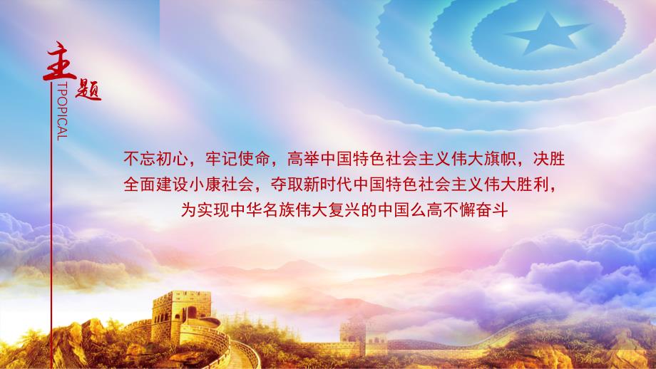 十九大精神解读PPT模板.pptx_第3页
