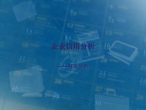企业信用分析之财务分析93页PPT.pptx
