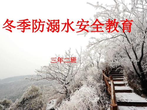 冬季防溺水安全教育.ppt