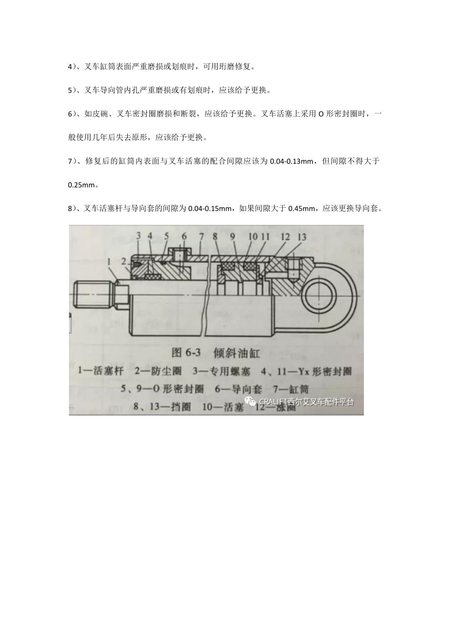 叉车倾斜油缸安装位置及拆解方法.docx_第2页