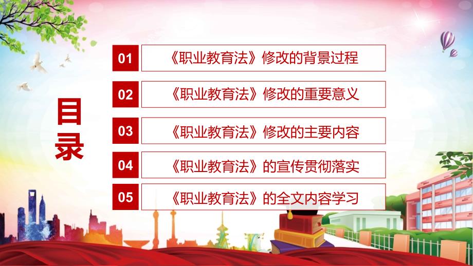 全文解读2022年颁布职业教育法PPT新版职业教育法2022年新修订中华人民共和国职业教育法课件.pptx_第3页