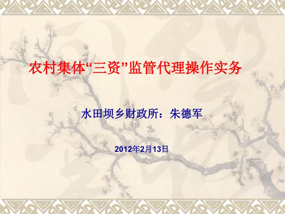 农村集体三资监管代理操作实务.ppt_第1页