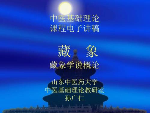 中医藏象学说概论PPT课件.ppt