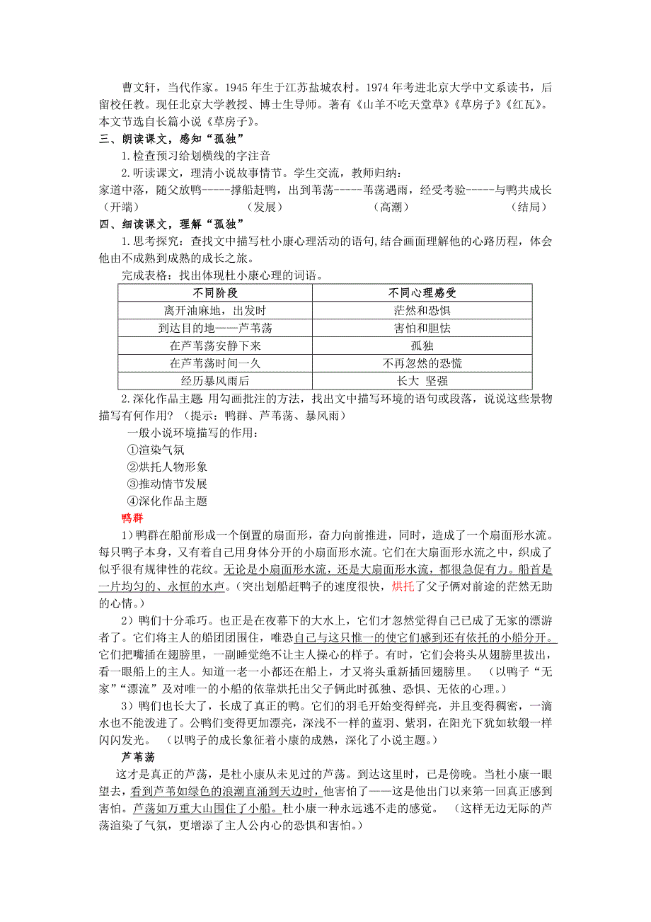 公开课获得一等奖孤独之旅教学设计.doc_第2页