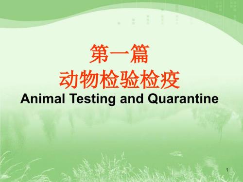 动物检验检疫ppt课件.ppt