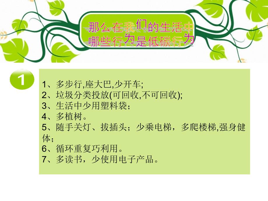 低碳生活绿色校园环保主题班会.ppt_第3页