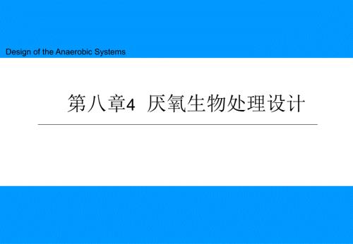 厌氧处理设计PPT课件.ppt