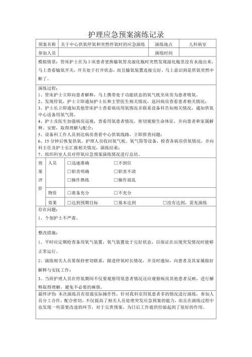 停氧应急演练.doc