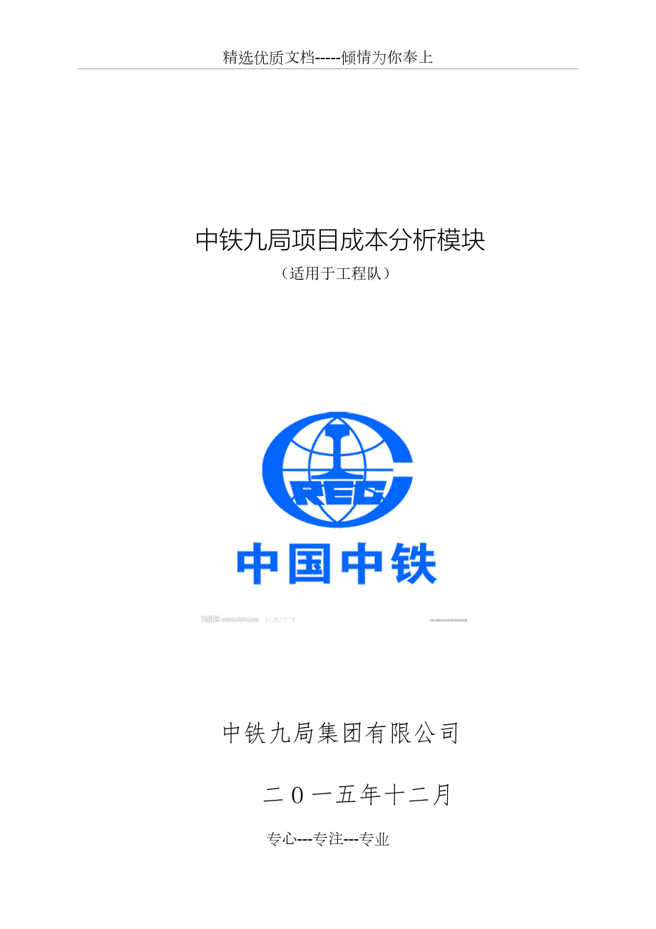 中铁九局项目成本分析模板土建工程队共8页.doc_第1页