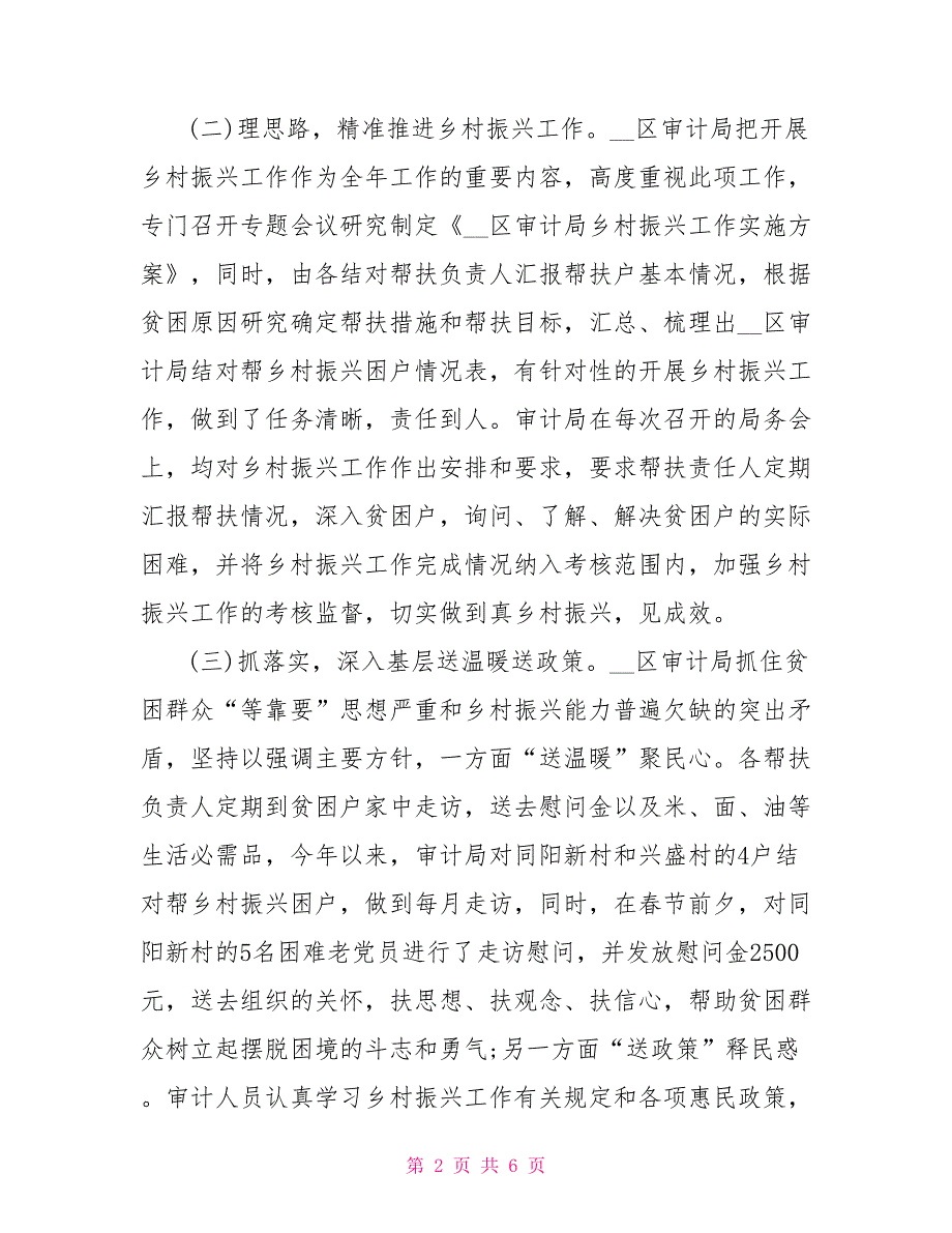 审计局2022年乡村振兴工作总结.doc_第2页