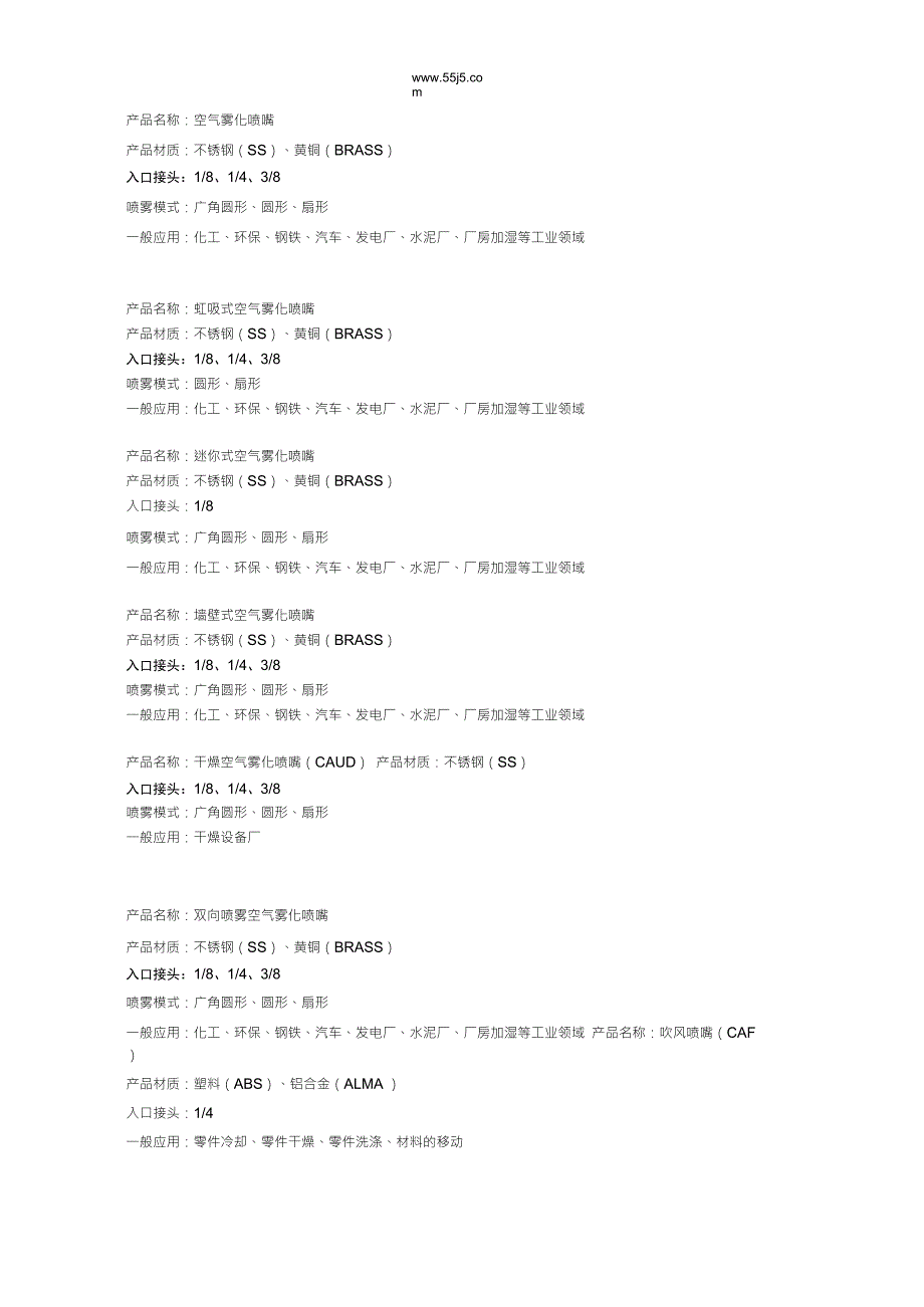 喷嘴的规格和应用.doc_第3页