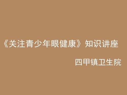 关爱青少年视力健康眼知识讲座.ppt