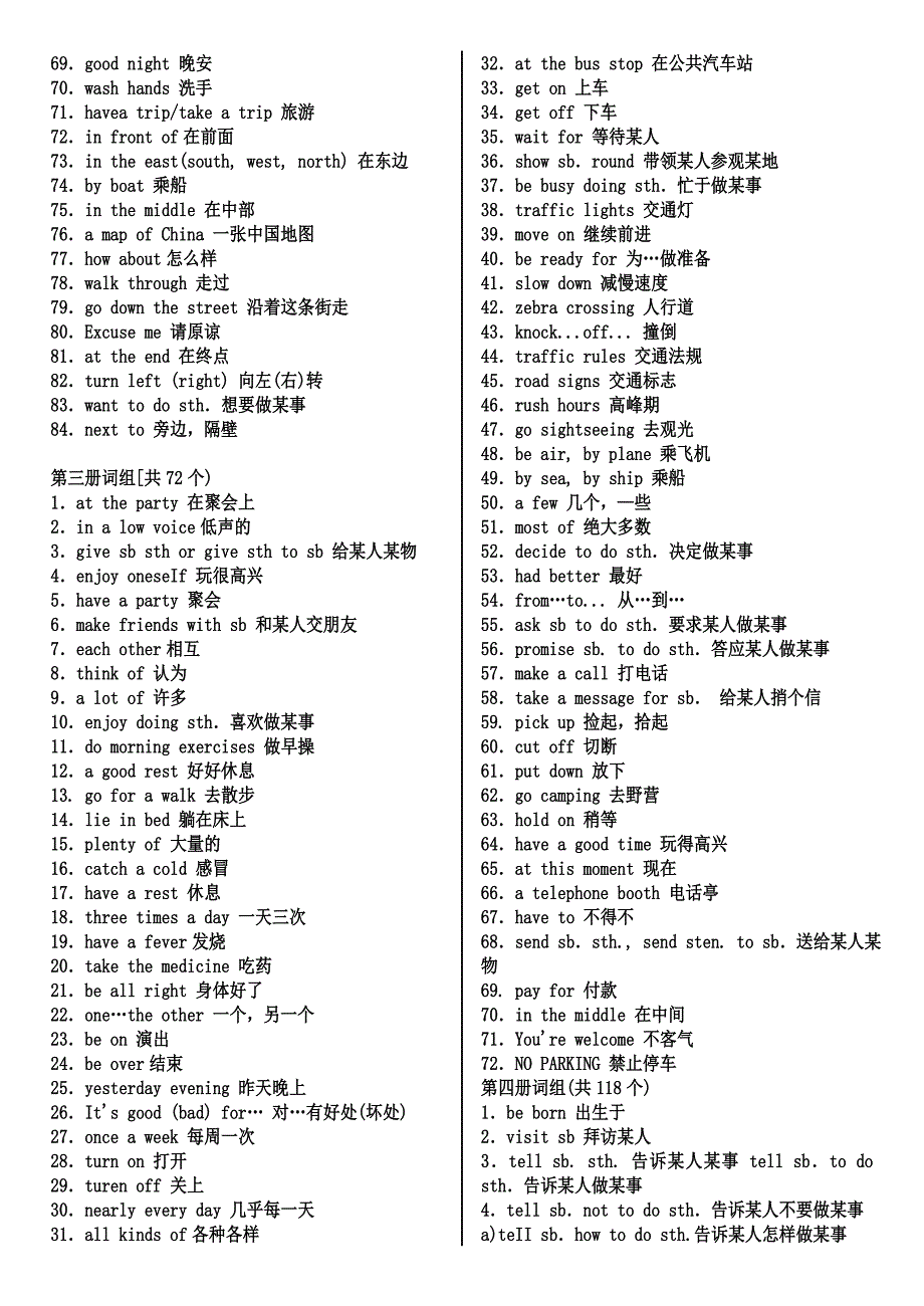 初中英语单词组大全.doc_第2页