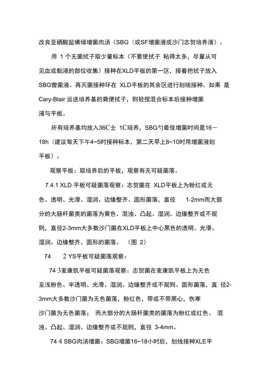 从业人员健康体检沙门氏菌志贺氏菌检测操作程序.doc_第3页