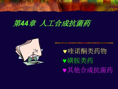 人工合成抗菌PPT课件.ppt