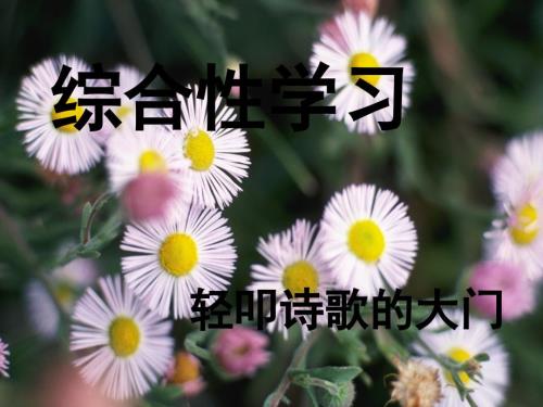 六上综合性学习诗歌的国度ppt课件.ppt