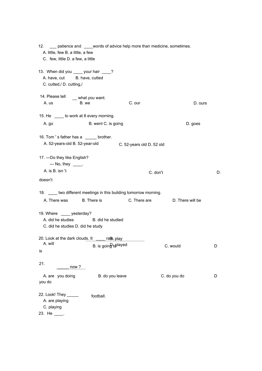 完整版雅思英语测试题.doc_第2页