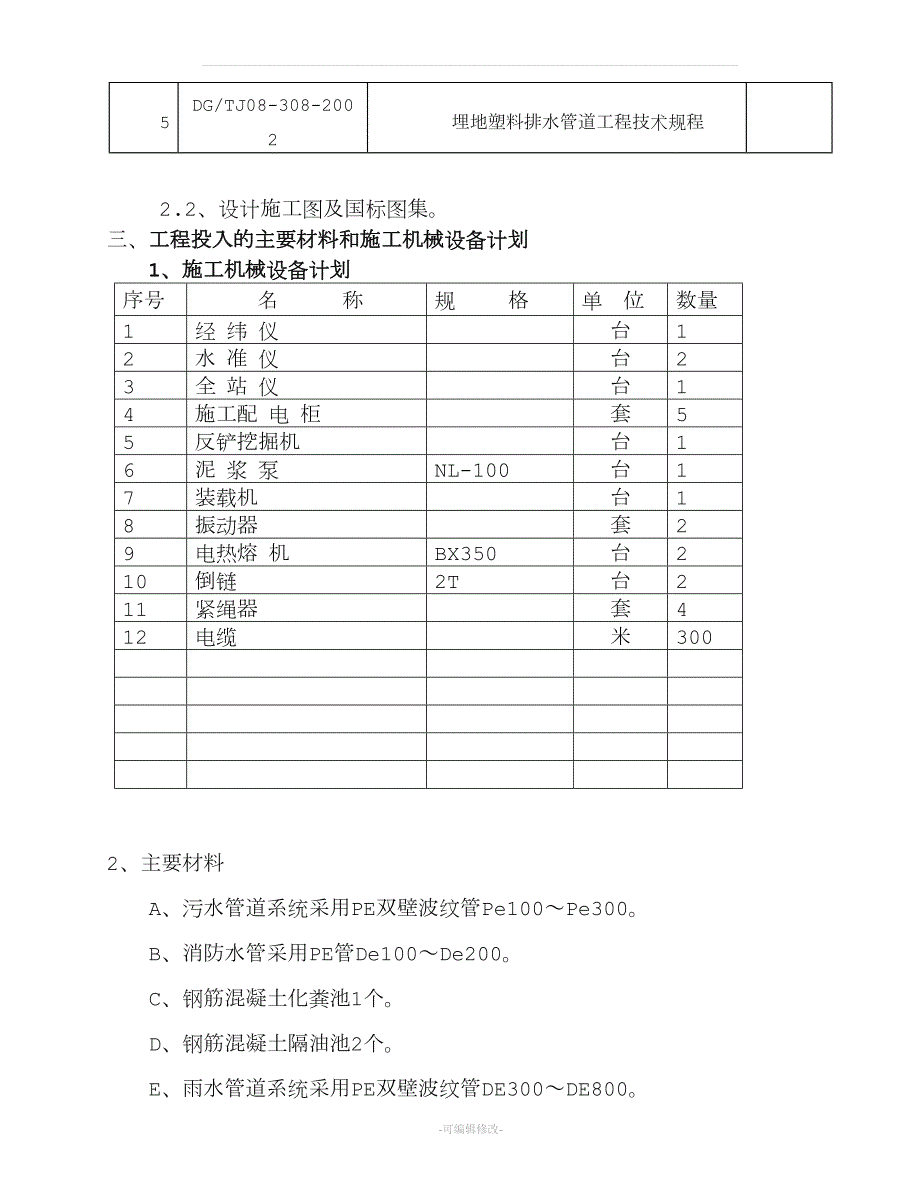 室外雨污水管网专项施工方案.doc_第2页