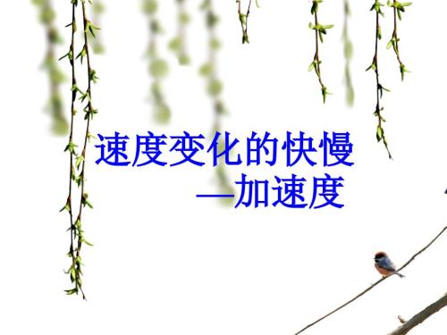 加速度人教版PPT课件.ppt