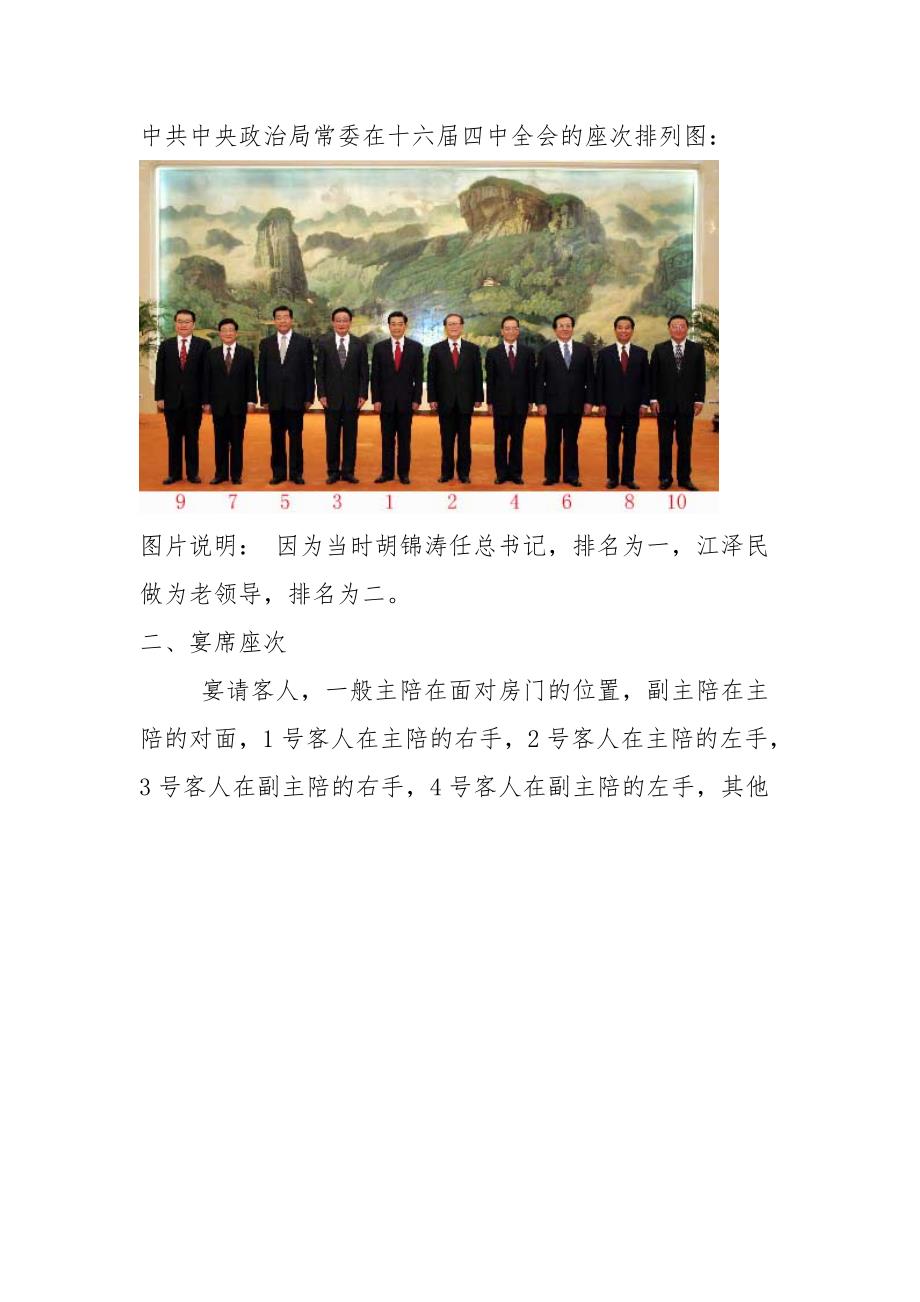 党政办公室必备领导座次安排.doc_第2页