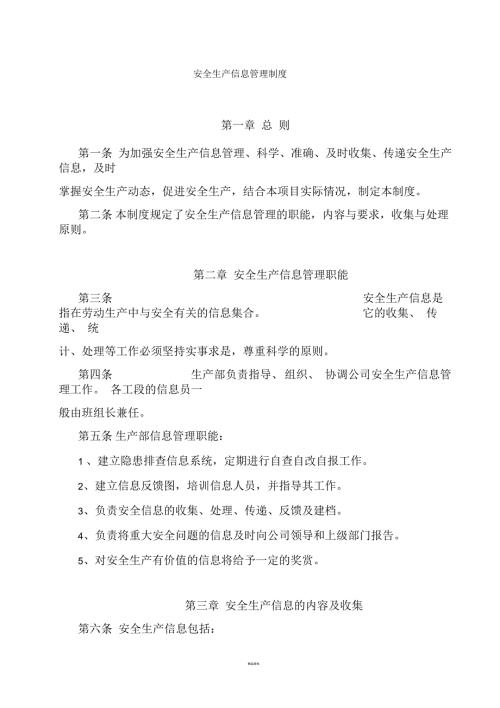 安全生产信息化管理制度.docx