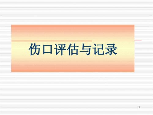 伤口评估与记录ppt课件.ppt