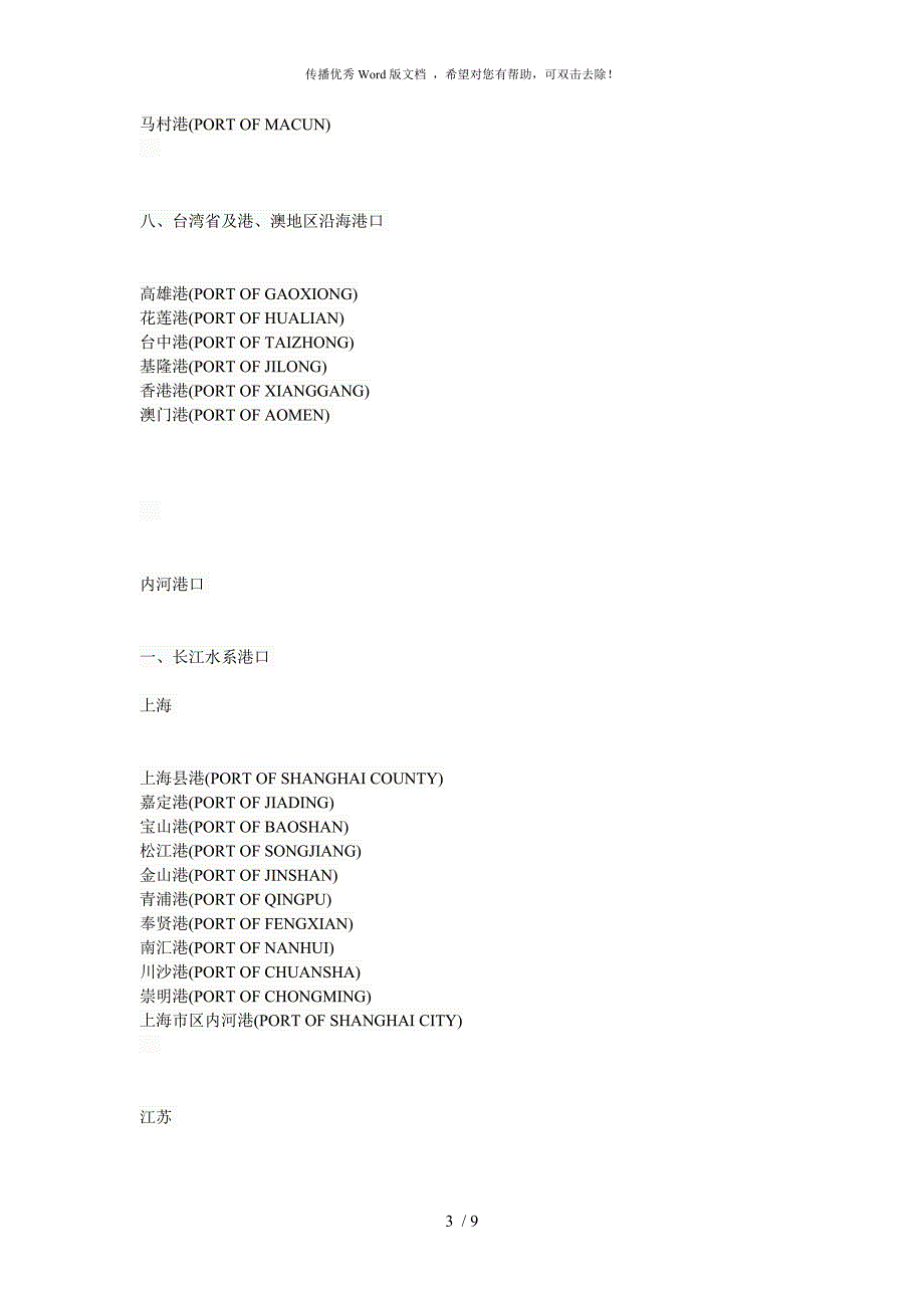 中国港口名称一览表.doc_第3页