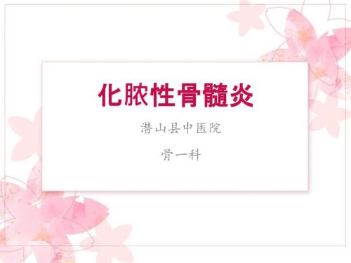 化脓性骨髓炎1ppt课件.ppt