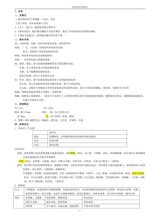 中医外科学重点总结最新.doc
