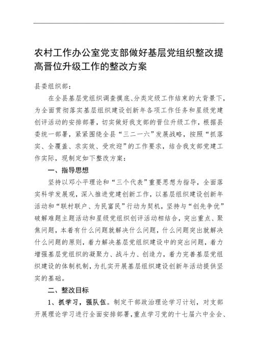 基层党组织整改提高晋位升级方案.doc