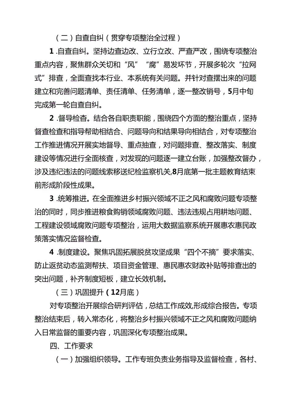 【3篇】关于乡镇乡村振兴领域不正之风和腐败问题专项整治工作方案（精选）.docx_第3页