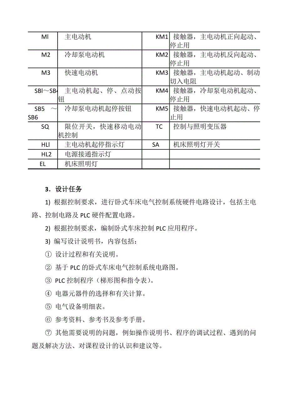 卧式车床电气PLC控制系统课程设计.doc_第2页