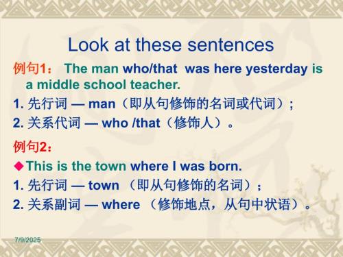 初中定语从句PPT课件.ppt