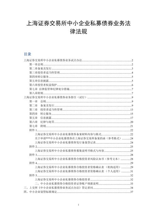 上海证券交易所中小企业私募债券业务规则.doc