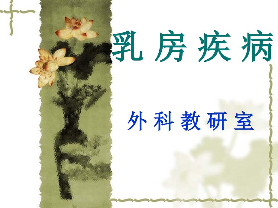 乳房疾病中医PPT课件.ppt_第1页