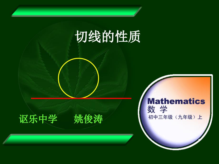 切线的性质公开课.ppt_第1页