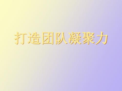 团队凝聚力培训.ppt