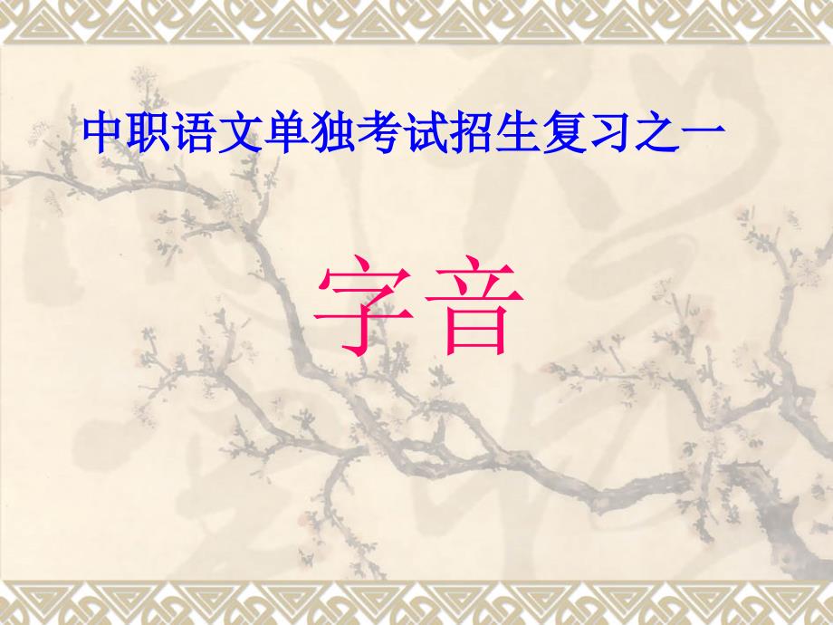 中职对口升学复习一语音课件.ppt_第1页