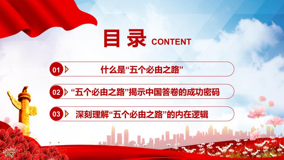 五个必由之路揭示中国答卷的成功密码专题党课PPT课件.pptx_第3页
