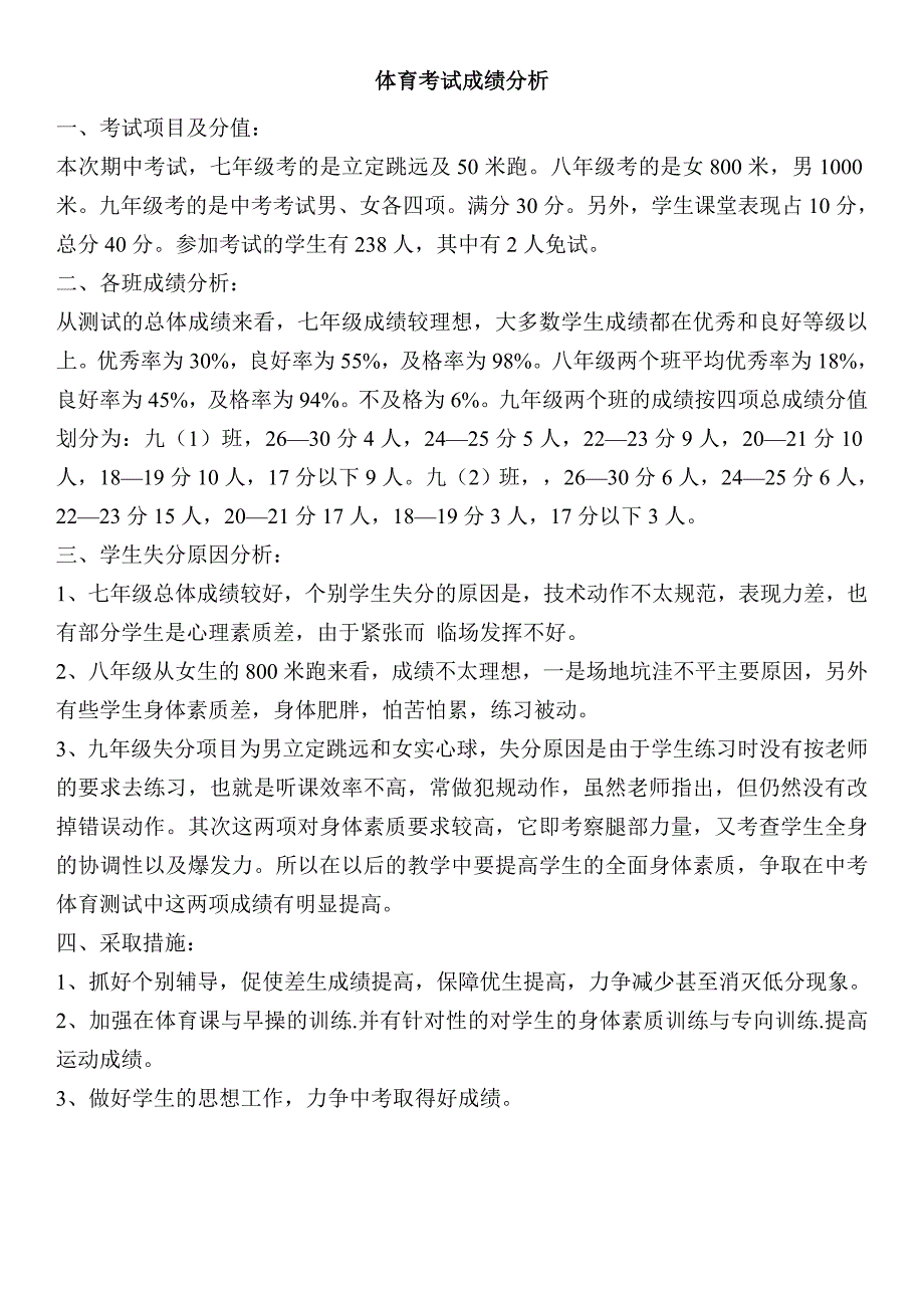 体育考试成绩分析.doc_第1页