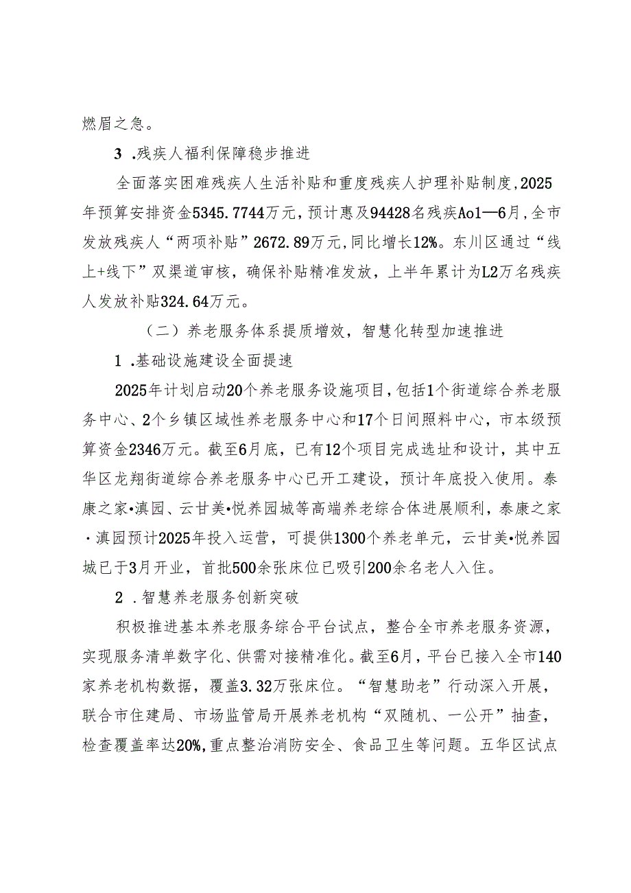 2025年某某市民政局上半年工作总结和下半年工作计划.docx_第2页