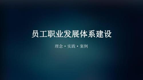 华为腾讯万科员工职业发展体系.ppt