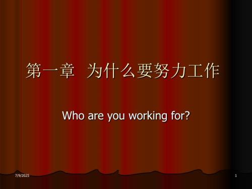 为什么要努力工作ppt模版课件.ppt