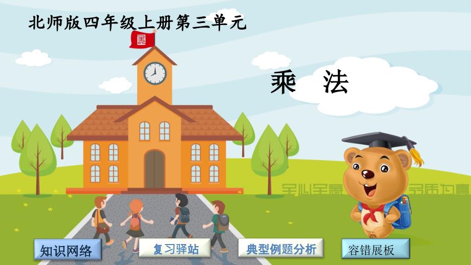 北师大版四年级上数学第三单元复习.ppt_第1页