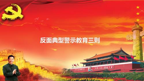 反面典型警示教育.ppt