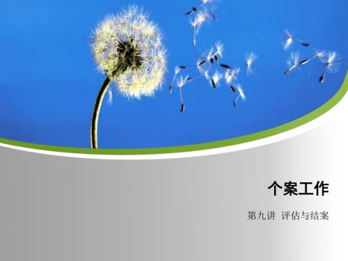 个案工作评估与结案.ppt