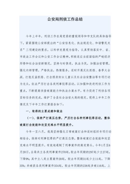 公安局刑侦工作总结.doc